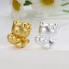 Sterling Silver 999 Hello Kitty Charm Beads - Strawberry KT Cat Cartoon for Success Accessories