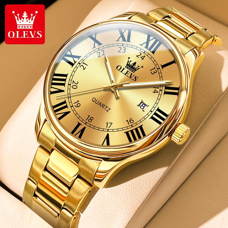 

Часы OLEVS Деловые кварцевые часы с римской шкалой Мужские часы Мужские часы