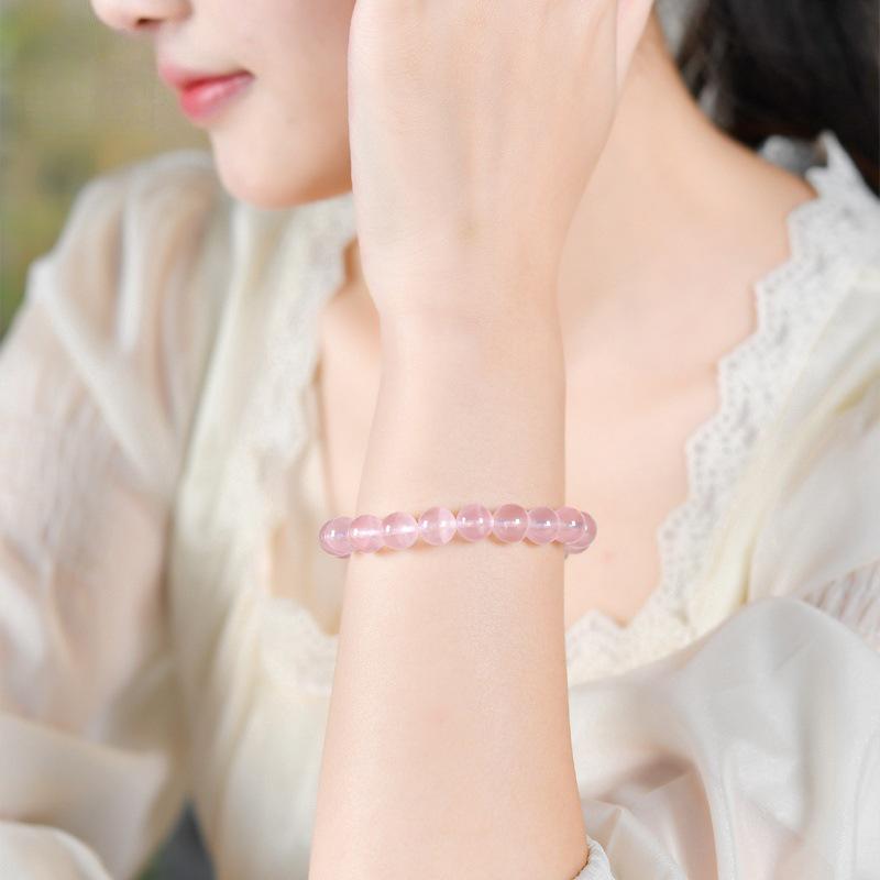 Rose Quartz & Strawberry Quartz Crystal Beads for DIY Jewelry