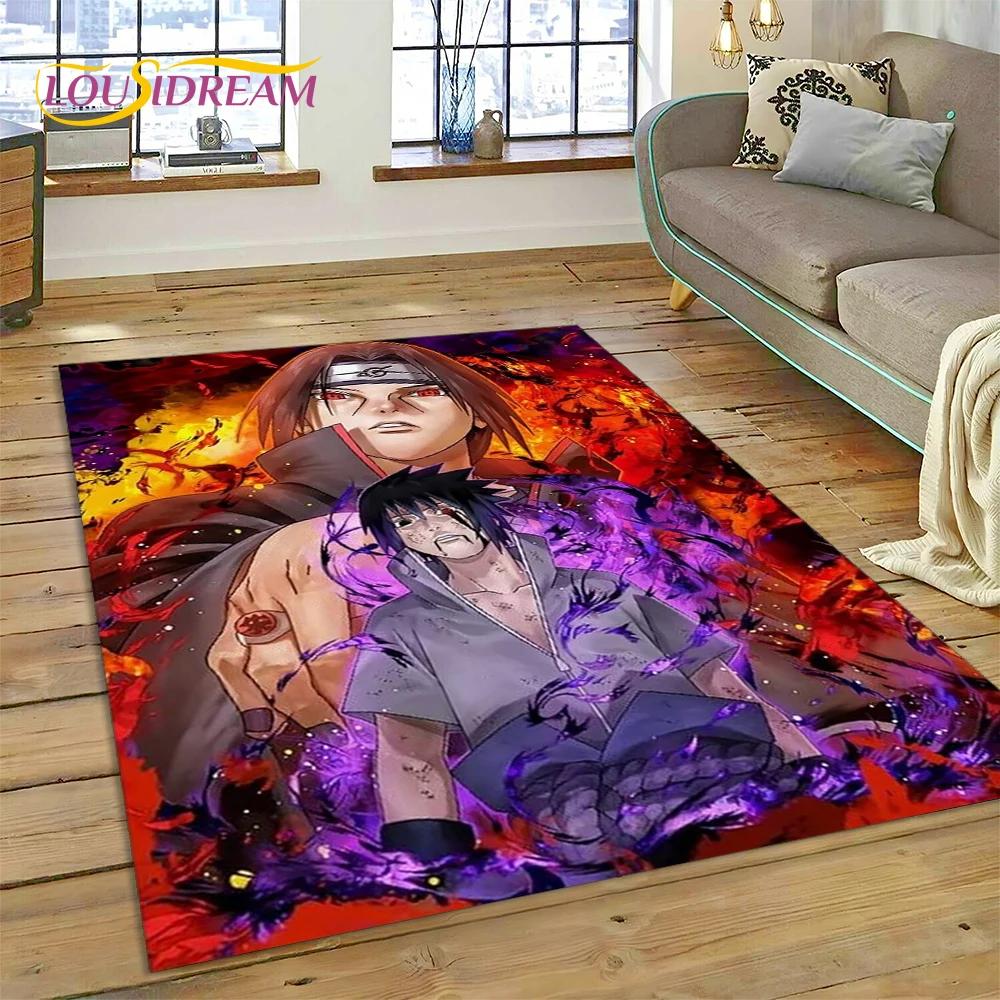 Cartoon 3D I-Itachi Japan Anime  Area Rug,Carpet Rug for Living Room Bedroom Sofa Doormat Decoration, Kids Non-slip Floor Mat