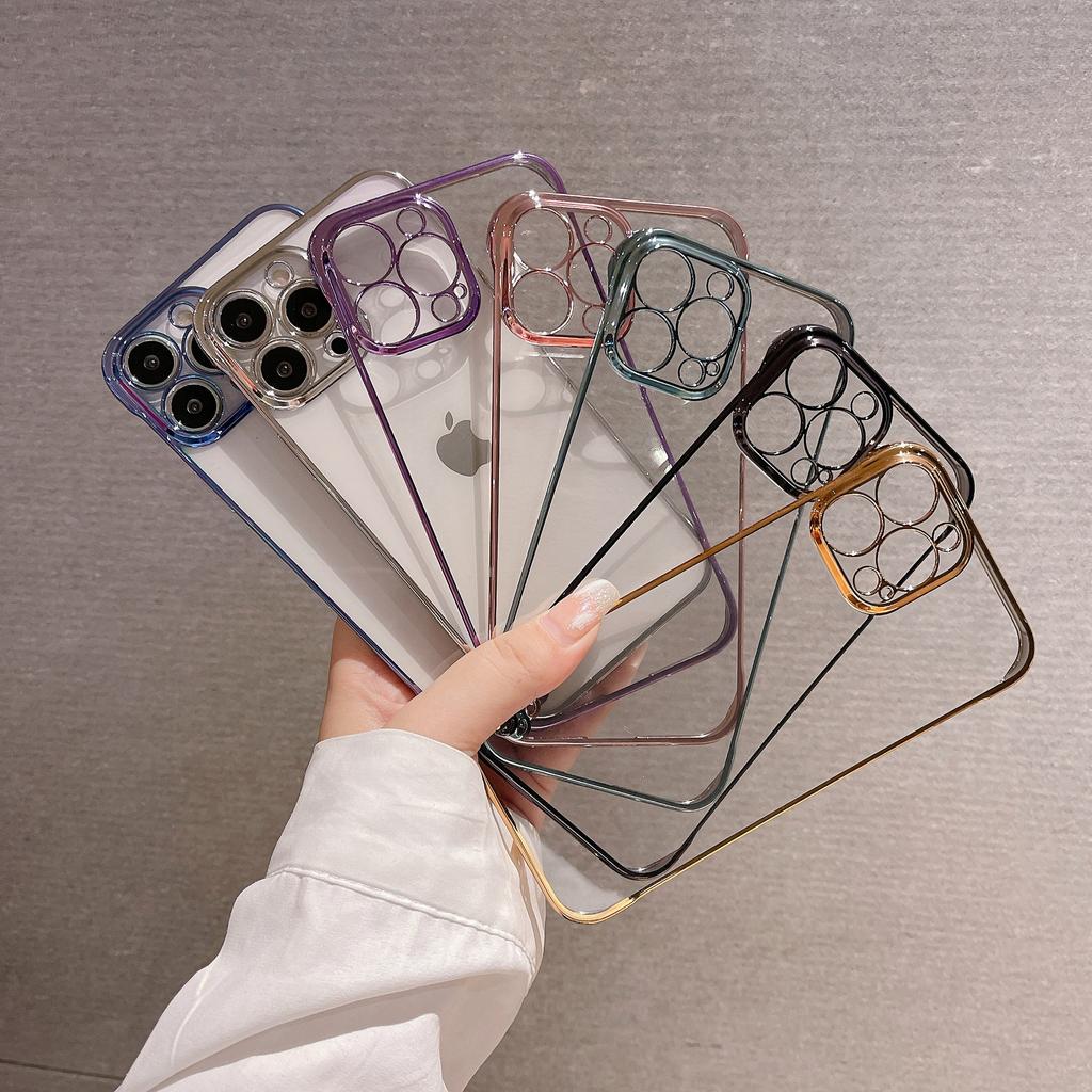 Compatible with Apple iPhone 14 Pro Max case, 12 Pro/13 Frameless 7p Electroplated Protective Case