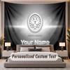 Custom Name Text Tapestry Eintracht Frankfurt Personalized Polyester Wall Tapestry For Bedroom And Room