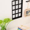 Lightweight Plastic Dollhouses Window 1/12 Scale Miniature Frames For Customizable Home Decors Projects