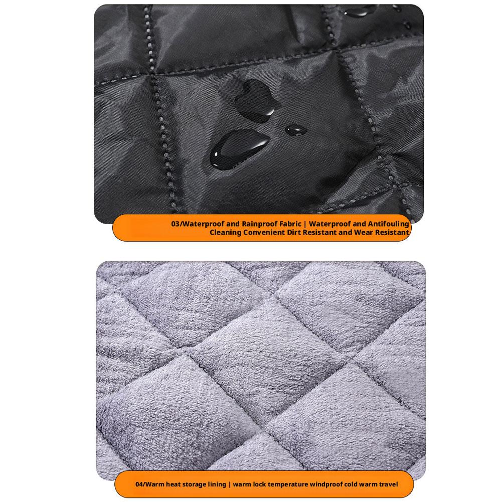 Motorcycle Windshield Winter Warm Knee Protector Waterproof Apron Men Women Universal Motorcycle Warm Cotton Knee Cover Skirt