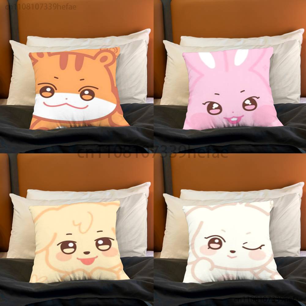 Cute AANITEEZSS Throw Pillow Case For 45x45cm55x55cm30x30cm For Home Bedroom Decoration And Protector