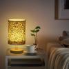 Fabric LED Table Lamps USB Bedside Night Lamp Wood Base Chinese Style Lampshade Decor Light for Home Bedroom Office Desk Lights