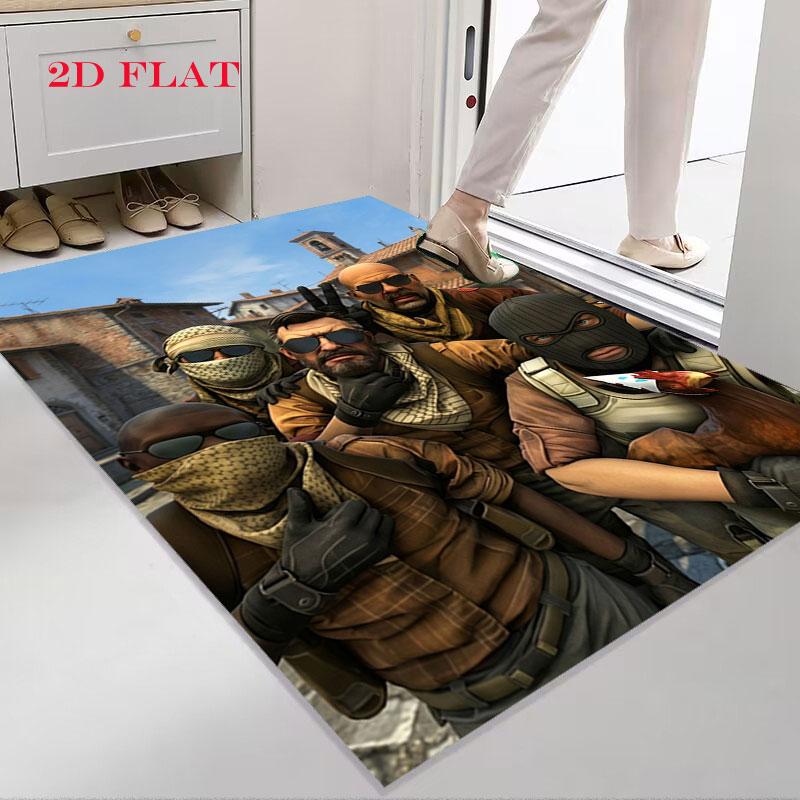 Counter-Strike 2 poster Carpet Rug for Living Room Bedroom Home Sofa Decoration,Kids play Nonslip Floor Mat