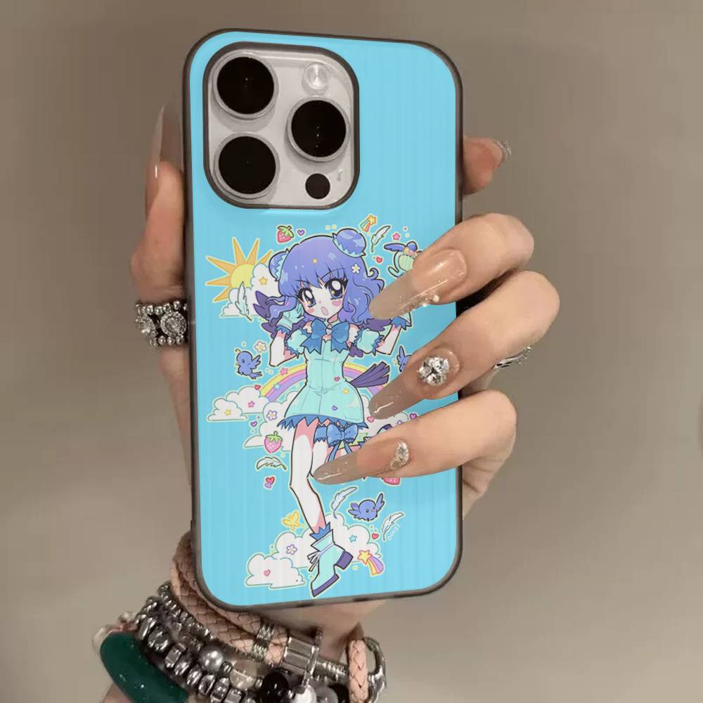 Tokyo Mew Mew Anime Phone Case For IPhone 16 15 17 Pro 11 12 13 14 Pro Max Plus Soft Ripple Silicone Cover Shell