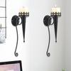 Candle Holder For Wall Candlestick Stand Iron Art Wall Mount Torch Pillar Holder Multi-Purpose Decorative Torch Candle Holder