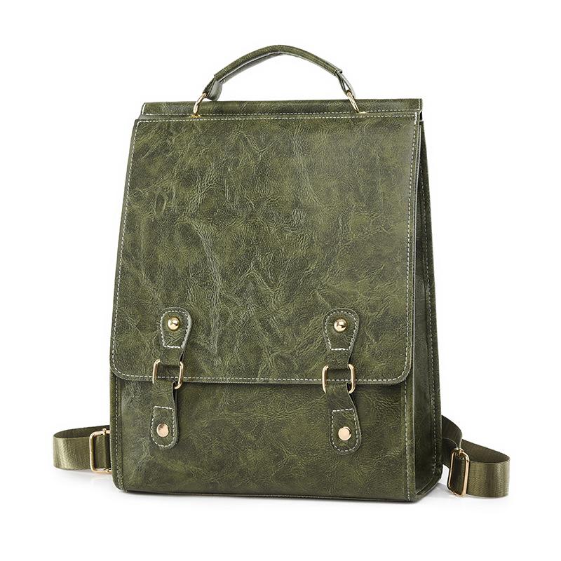 

Backpack Women s Urban Simple Fashion School Bag Women s College Style Computer Bag зелений