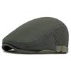 Oohmy Adjustable Summer Hat Vintage Breathable Mesh Newsboy Beret Ivy Cap Cabbie for Men And Women Fashionable Outdoor Headwear
