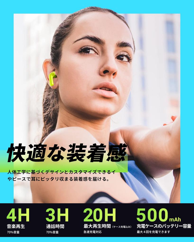 ACEFAST True Wireless Bluetooth ENC Call Noise 6mm Dynamic 20 Hours of Continuous LED Bluetooth Battery 10 Minutes of Charge for Hours of Compatible