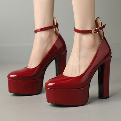 Lente Platform Dames Hoge Hakken Pumps Schoenen 2025 Sexy Luxe Rood Roze Groen Geel Nude Hakken Party Bruiloft Schoenen Dames