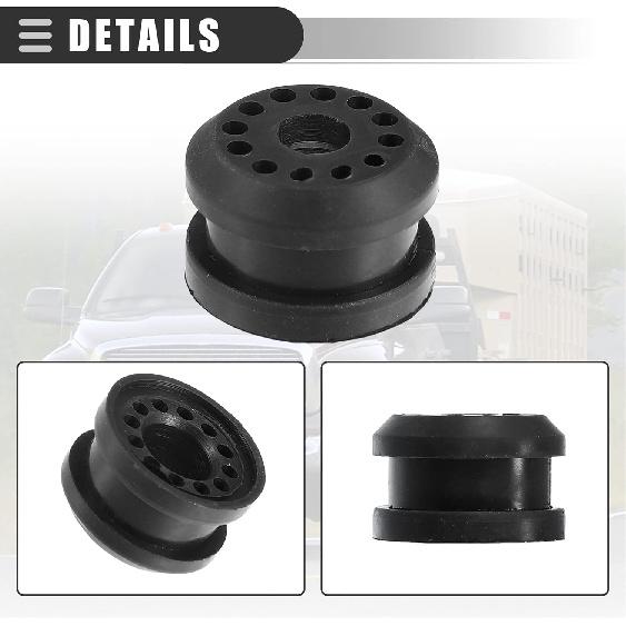 Motoforti Transfer Case Linkage Bushing, for Dodge for Ram 2500 2003-2008, Rubber, 52105555AA 55366066AB, Black, 2pcs