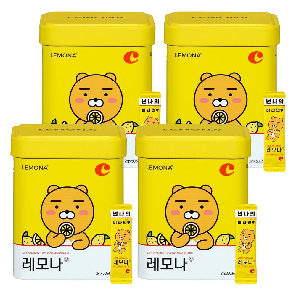 Lemona Kakao Friends Vitamin C 50 Packets 100g 4 Pcs