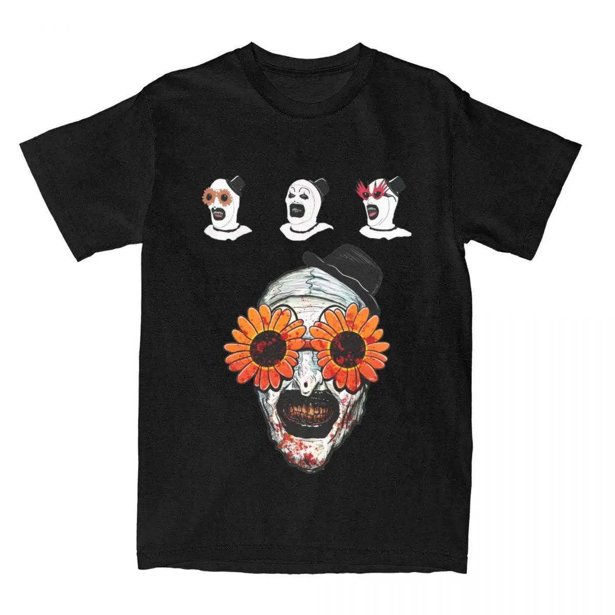 

Crazy Art The Clown Terrifier 2 Sunflower Sunglasses T Shirt for Men Women Tees Shirt New Arrival Clothing XXXXXL чёрный