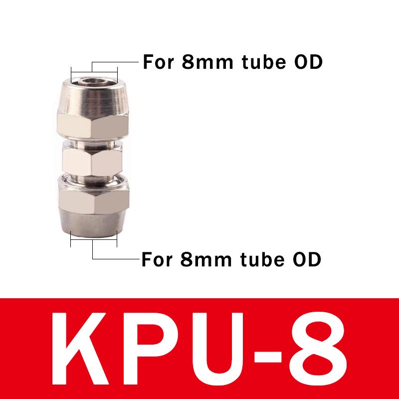 10Pcs PU-4 6 8 10 12 14 16 MM OD Hose Tube Connect PU Tube Direct Pneumatic Connector Quick Fast Twist Air Hose Tube Fitting