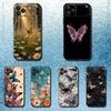 Beautiful Butterfly Art Phone Case For iPhone 17,16,15,14,13,12,11,Pro Max,XSX,,XR,SE,Mini,8,7,Soft Silicone Black Cover