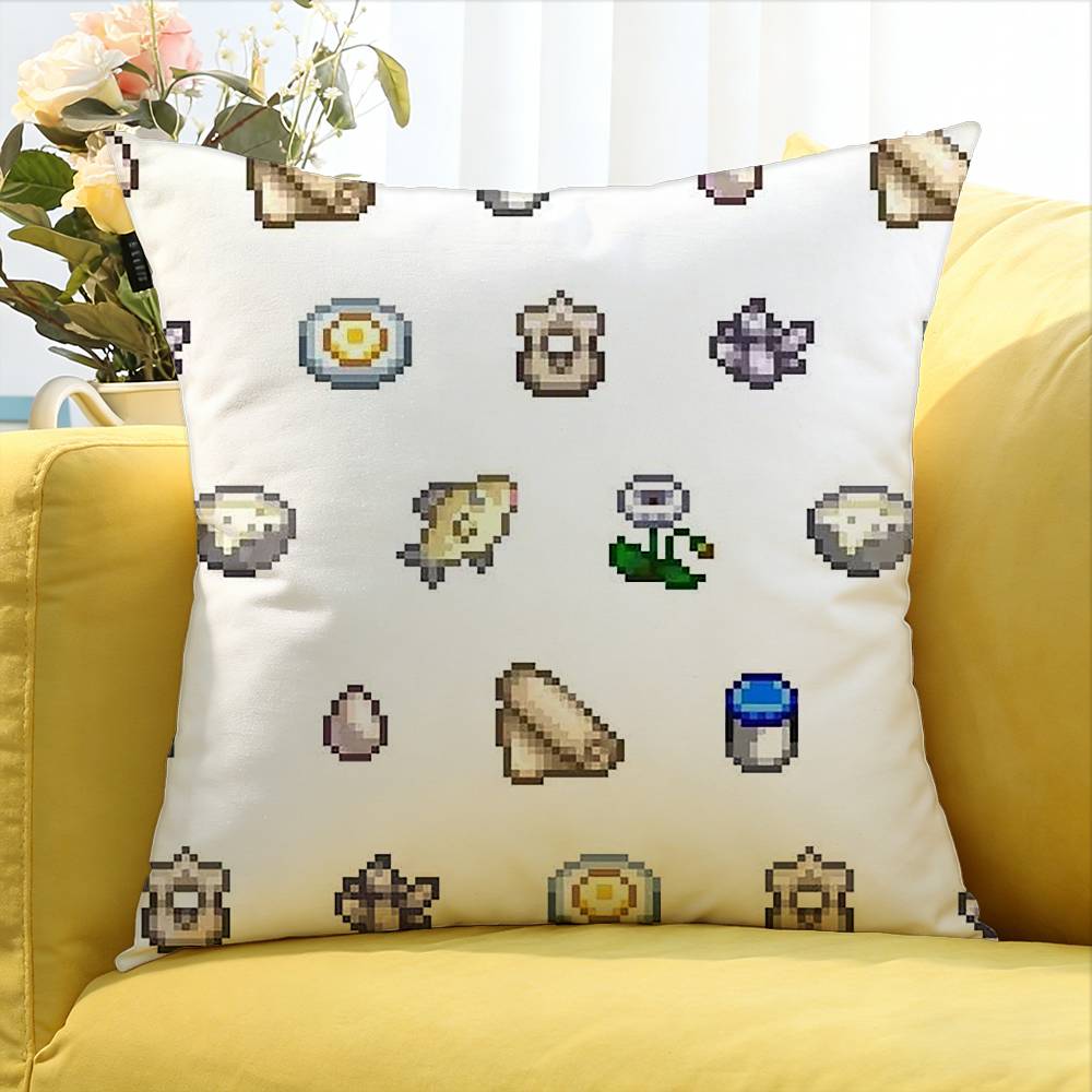SStardew VValley Custom World Various Sizes Square Pillow Case For Car Home Bedchamber Decor