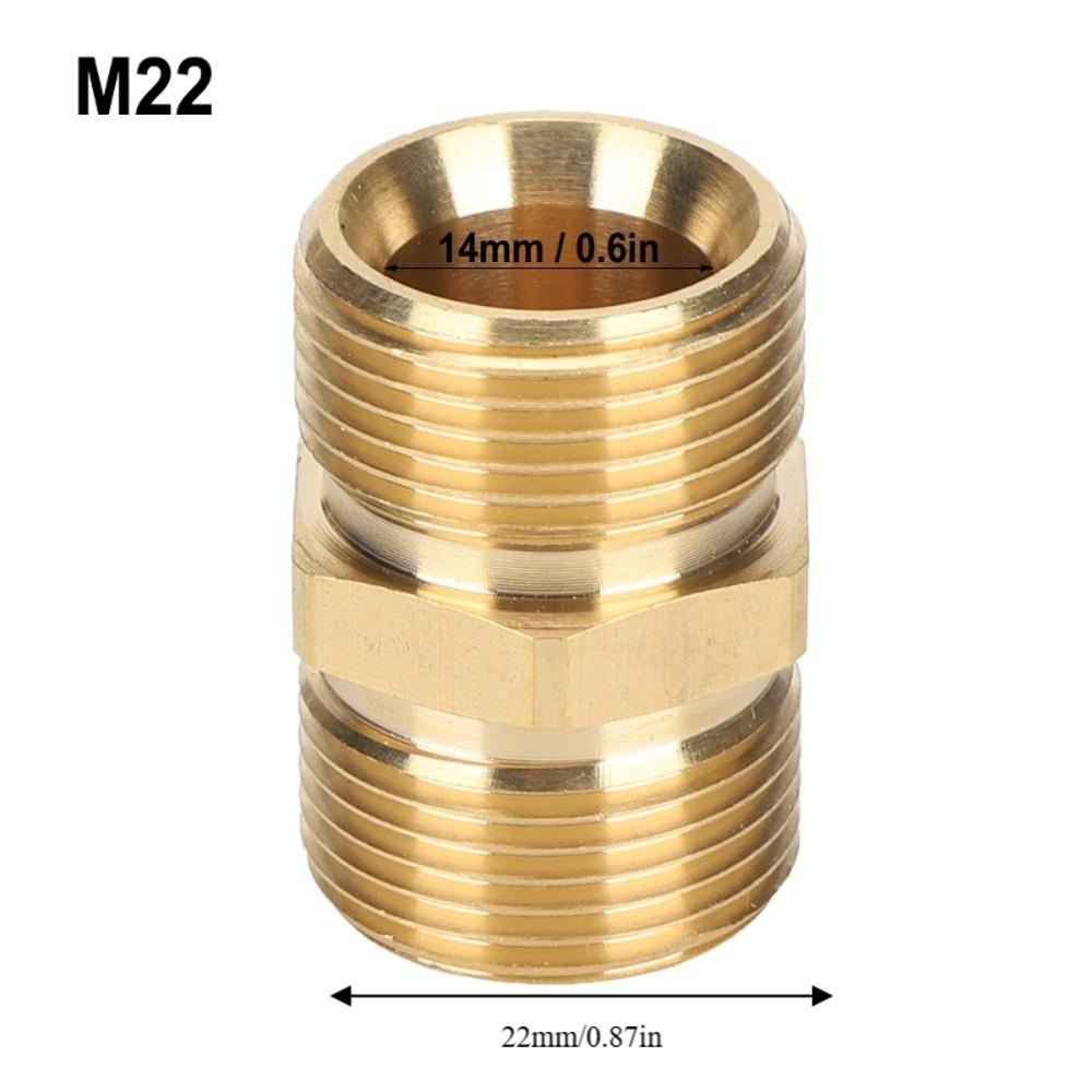 2pcs M22 Metric Thread Pressure Washer Adapter  Pressure Washer Hose Extension