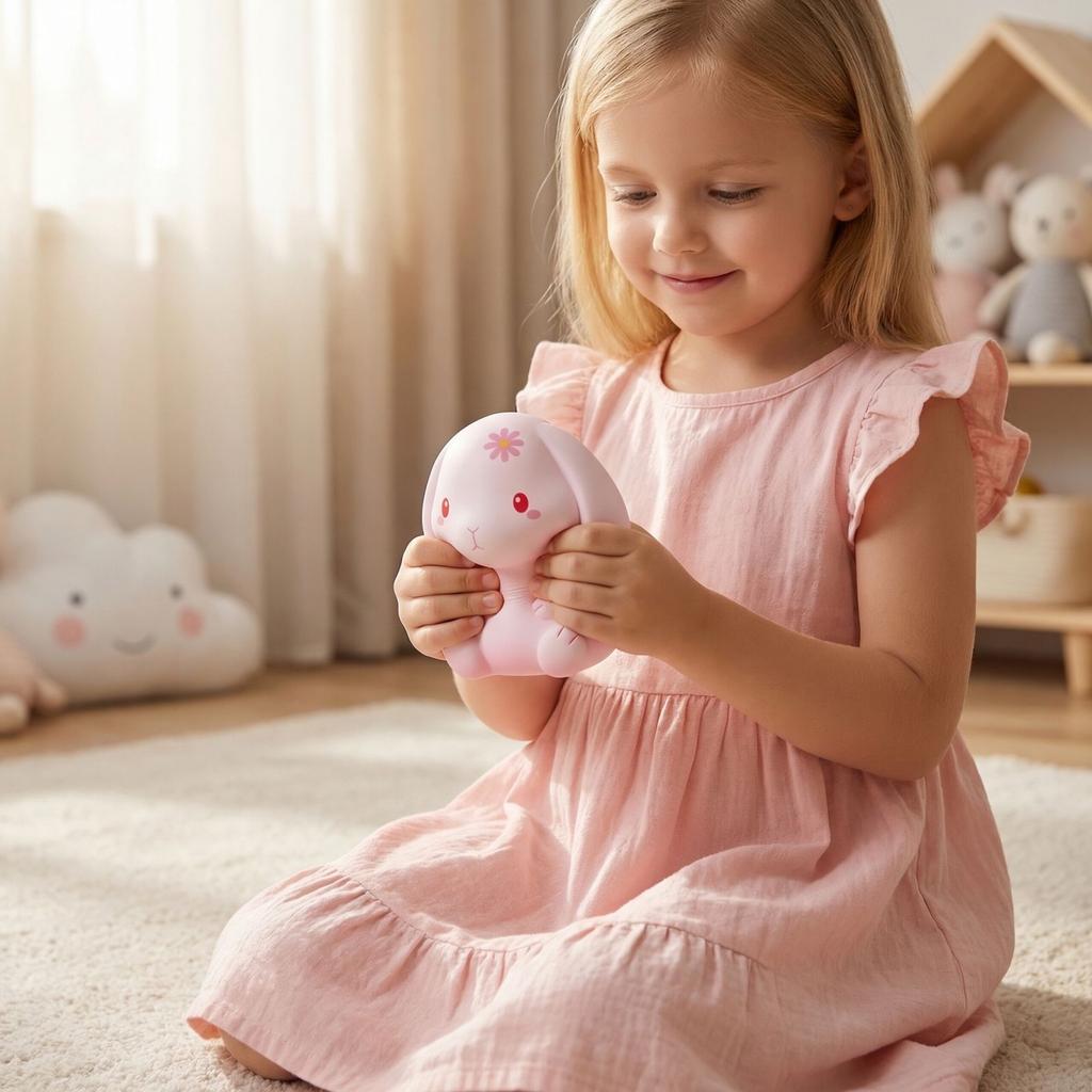 Slow Rebound Bunny Squeeze Toy Soft Stress Relief Figure for Children and Adults Cute Animal Shape for Relaxation Play