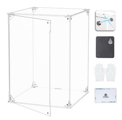 COOLTAKU Figure UV Magnetic Magnet Front Collection More Assembled Acrylic Display Stain Cleaning Cloth Included 20 X Depth 20 X Height Transparent