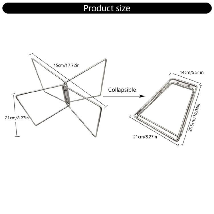 Camping Foldable Metal Stand Metal Luggage Rack Portable Folding Coolers Stand Storage Box Brackets Easy to Carry