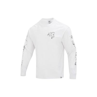 Nike Sweat-shirt à col rond côtelé avec imprimé logo ACG pour homme Hauts Blanc FJ2136-121