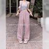 Fashion Striped Wide Leg Pants Women Slimming Casual Trousers