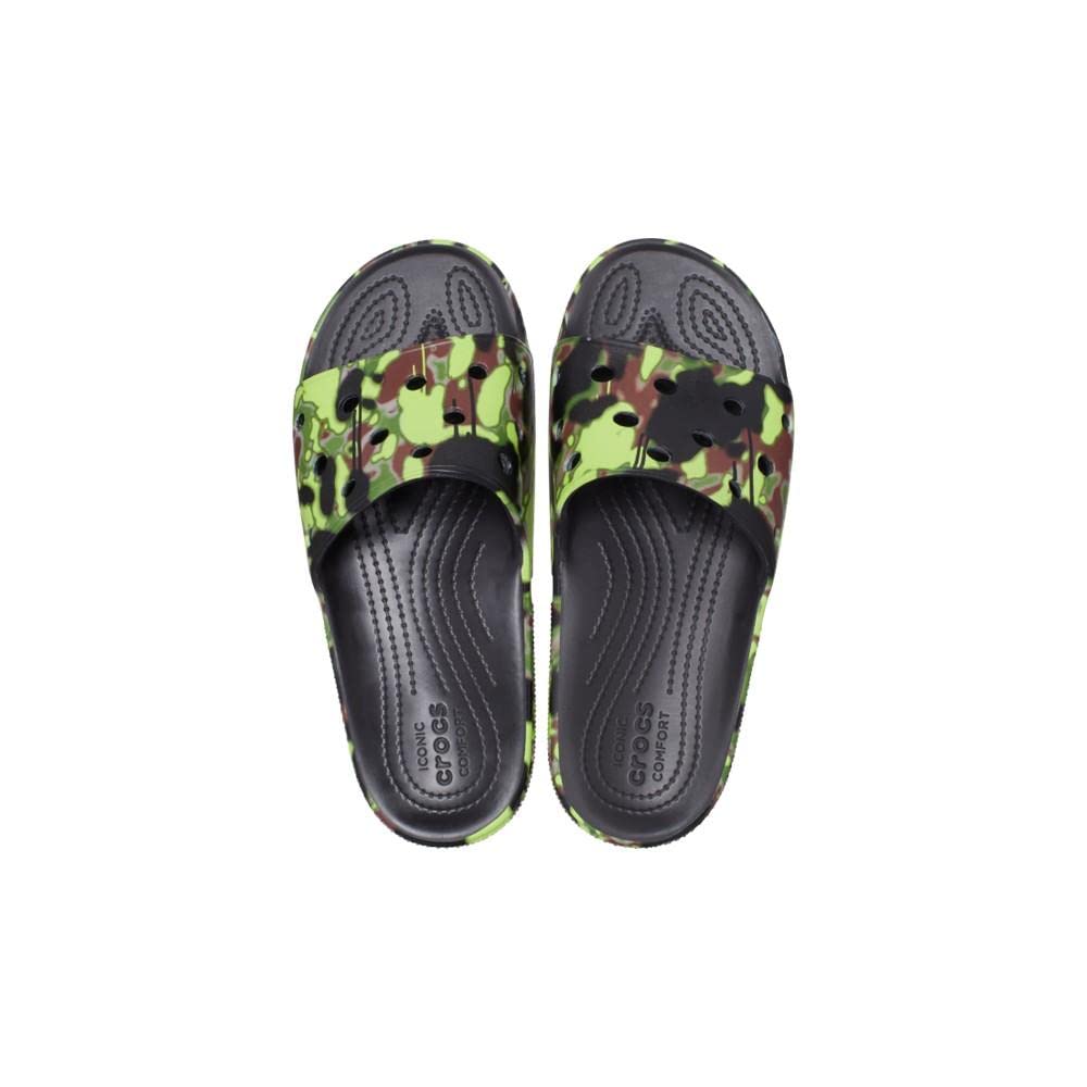 Crocs Classic Spray Camo Slide 208252 Black M8W10 (26cm)