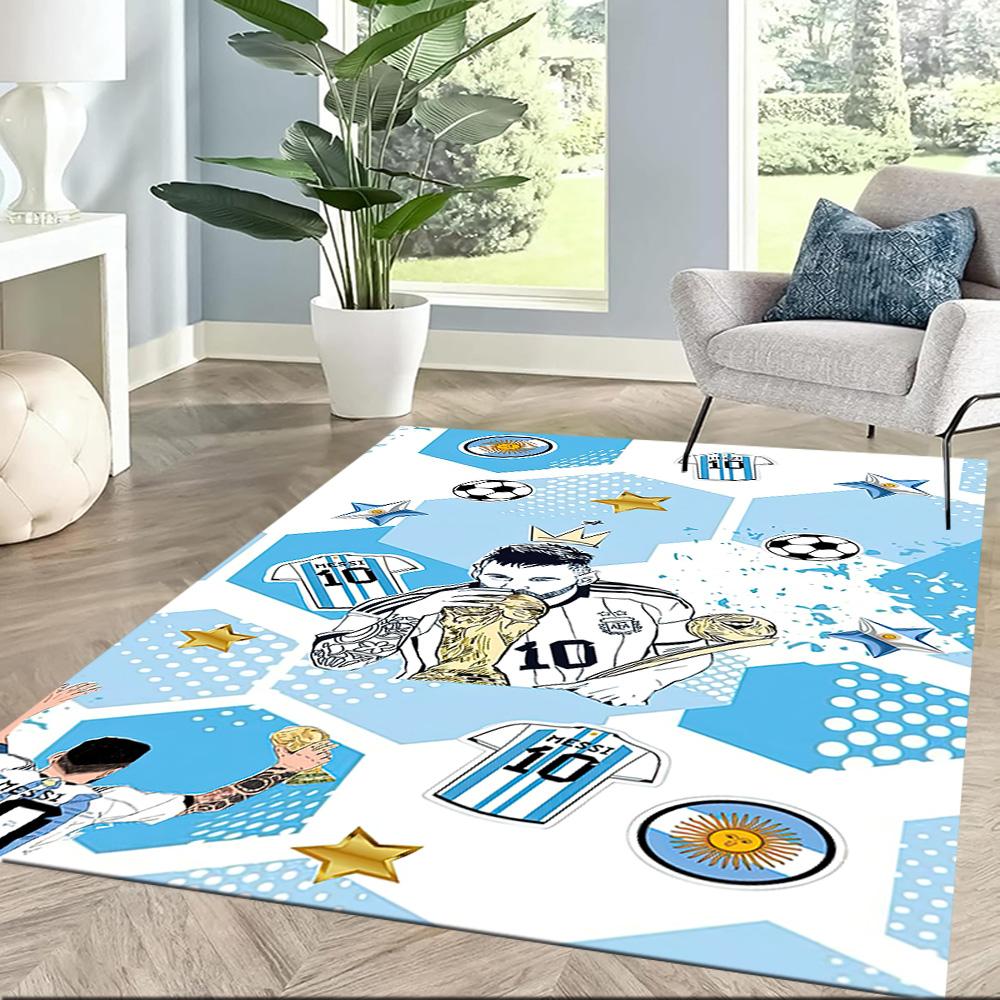 Argentina Football Celebration Square rugs are a great choice for living rooms, bedrooms, home décor, and as gifts.