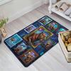 Cybernetic Capybara Collection Pattern Rug Floor Mat for Living Room or Bedroom Soft and Comfortable Carpet a Gift for Birthday and Holiday.