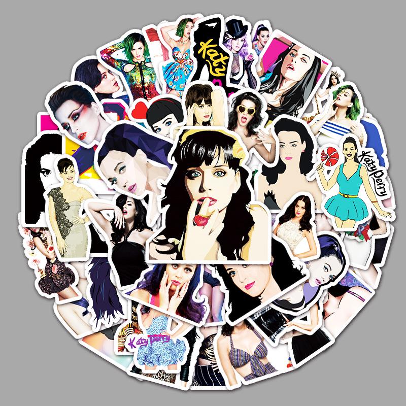50PCS Katy Perry Graffiti Stickers for Laptops, Scooters, Cars, Phones & Guitars