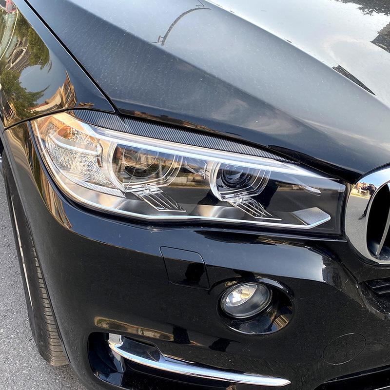 Dla BMW X5 X6 F15 F16 2014-2018 Samochód Przednia Osłona Reflektora Lampy Reflektorowej Brwiowa Listwa