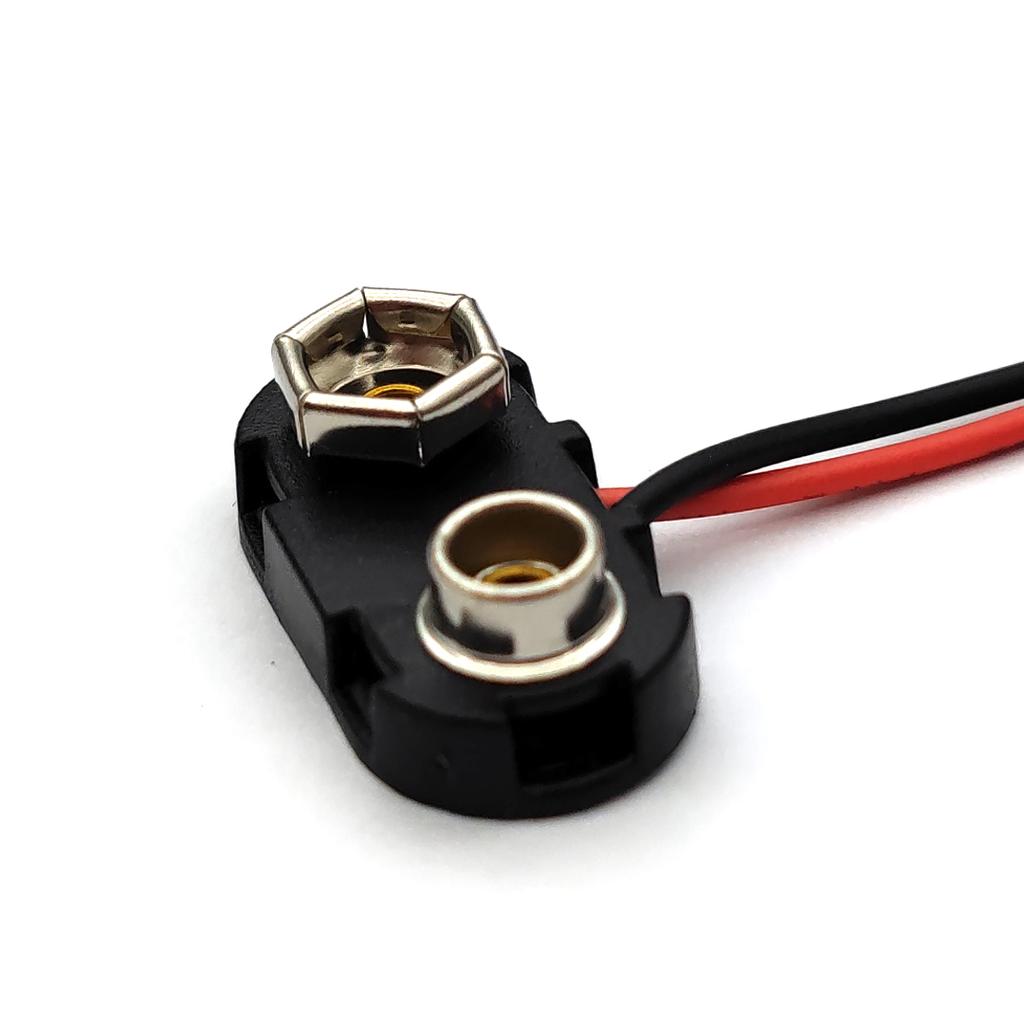 Clipsuri Baterie 9V 15cm Cablu Negru Roșu Conector de Conectare Cataramă 15CM