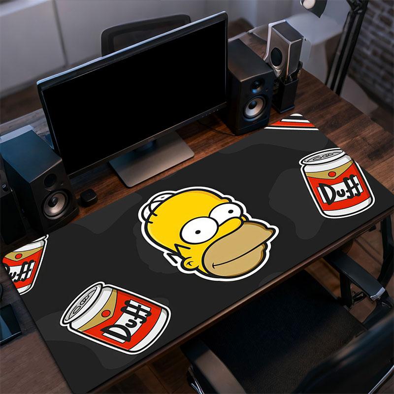 Homer Simpson Art Mouse Pad, Large Gaming Desk Mat, Non-slip XXL Mousepad for Laptop & Tablet, Mini PC Playmat with Stitched Edges