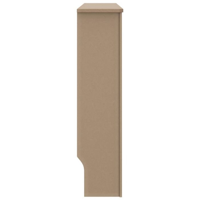 Cache-radiateur en MDF brun - vidaXL - 112x19x81 cm - Design à lattes