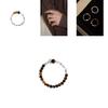 Luxe Tiger Eye Stone Elastic Finger Ring For Women Stylish Retro Design Fashion Piece