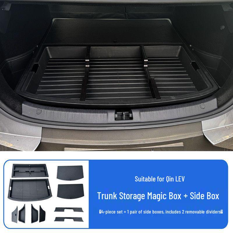 Qin L-EV Electric Tailgate Organizer: Trunk Bed Box Accessories