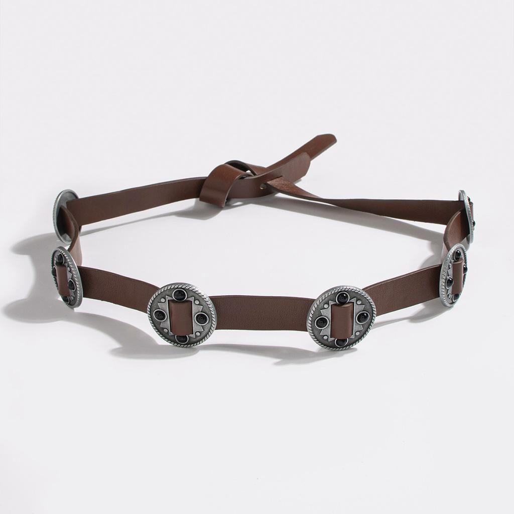 New European and American Retro Ethnic Style Wears Large Carved Accessories for Women's Casual Versatile Belt