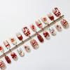 Christmas Cute Cartoon Bear Red Nail Art Stickers - Sweet Style Whitening Nail Tips