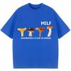 Divertenti Funghi MILF Mi Piace Raccogliere Magliette Grafiche Umorismo Battuta Y2k Uomo Donna Novità Magliette Cotone Casual Oversize