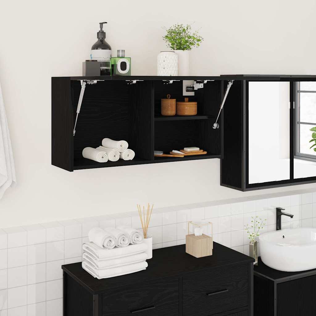 Wandhängender Badezimmerschrank, Klappregal Zur Aufbewahrung Im Flur, Dekorativer Wandschrank Zur Aufbewahrung Im Wohnzimmer, 80 X 25 X 40 Cm