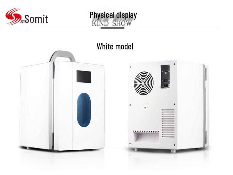 Somete 10L Mini Fridge: Compact Refrigerator for Dorm, Cosmetics, & Breast Milk Storage
