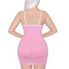 [LittleForBig] Women's Camisole Skirt [S-Stripe] Bodycon Mini Dress, Pink, XS