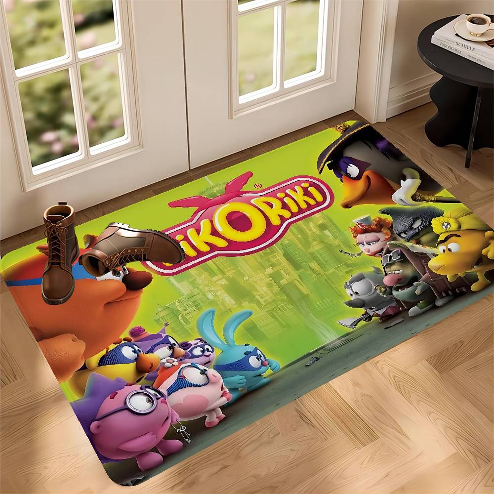 Cartoon K-KikoRiki Hallway Carpet Non-Slip Laundry Room Mat Laundry Decor Balcony Child Living Room Toilet Rug