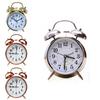 Stylish 4 Inch Night Light Alarm Clock With Silent Quartz Movement In Elegant Copper Finish