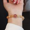 New Chinese Citrine Beaded Bracelet Strawberry Crystal Bracelet Bangles Women Fashion Jewelry Accessories Gift