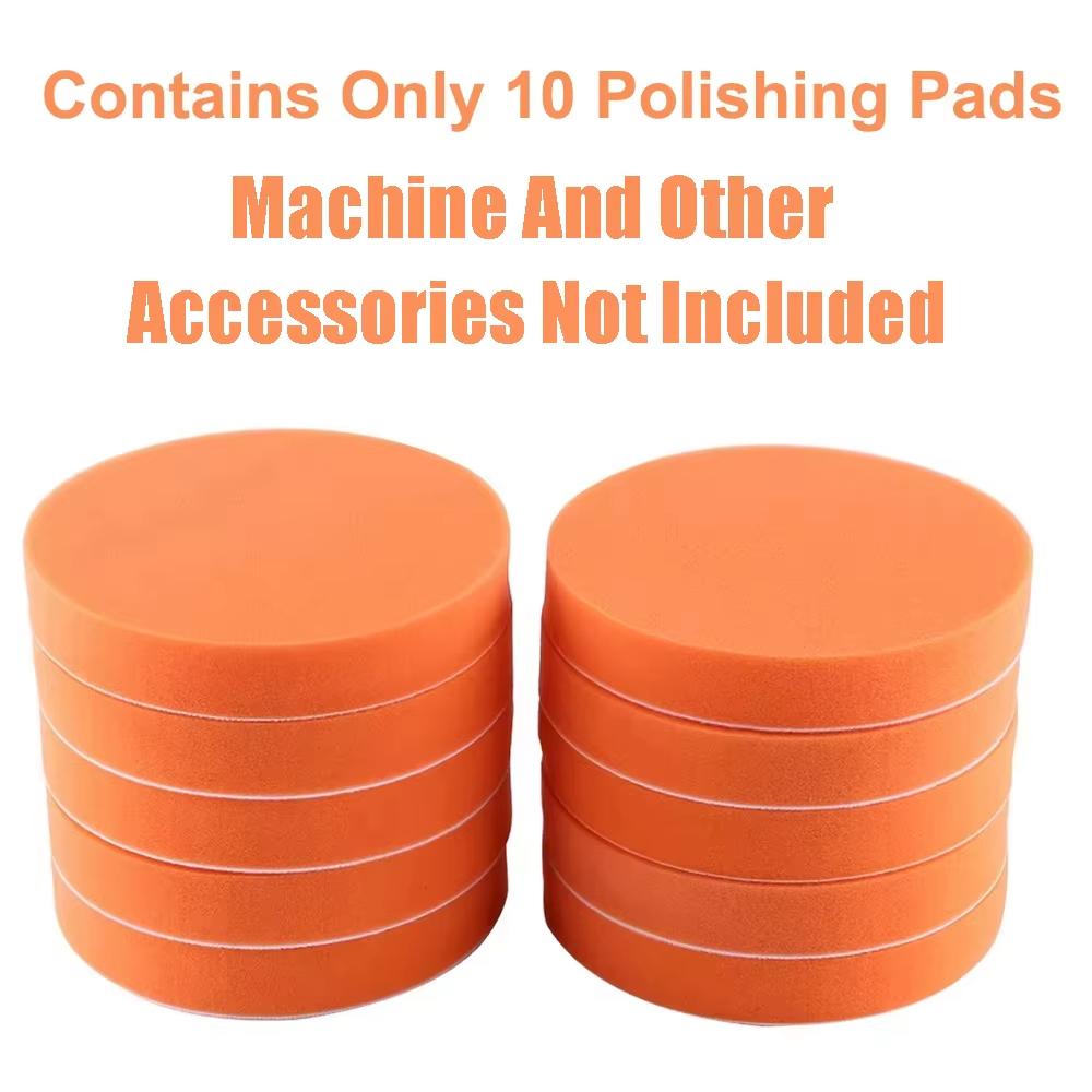 

10pcs 150mm Car Polishing Pads 6 Sponge Polisher Clean Waxing Pad Auto Paint Maintenance Care Buffing Cleaning Tool