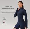 Women's Quick Dry Slim Fit Long Sleeve Fitness Jacket for Outdoor Running, Yoga, and Training